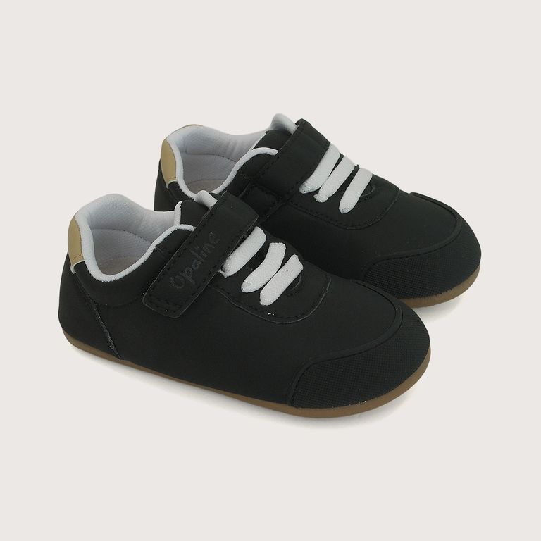 Zapatilla Niño Suela Flexible Negra
