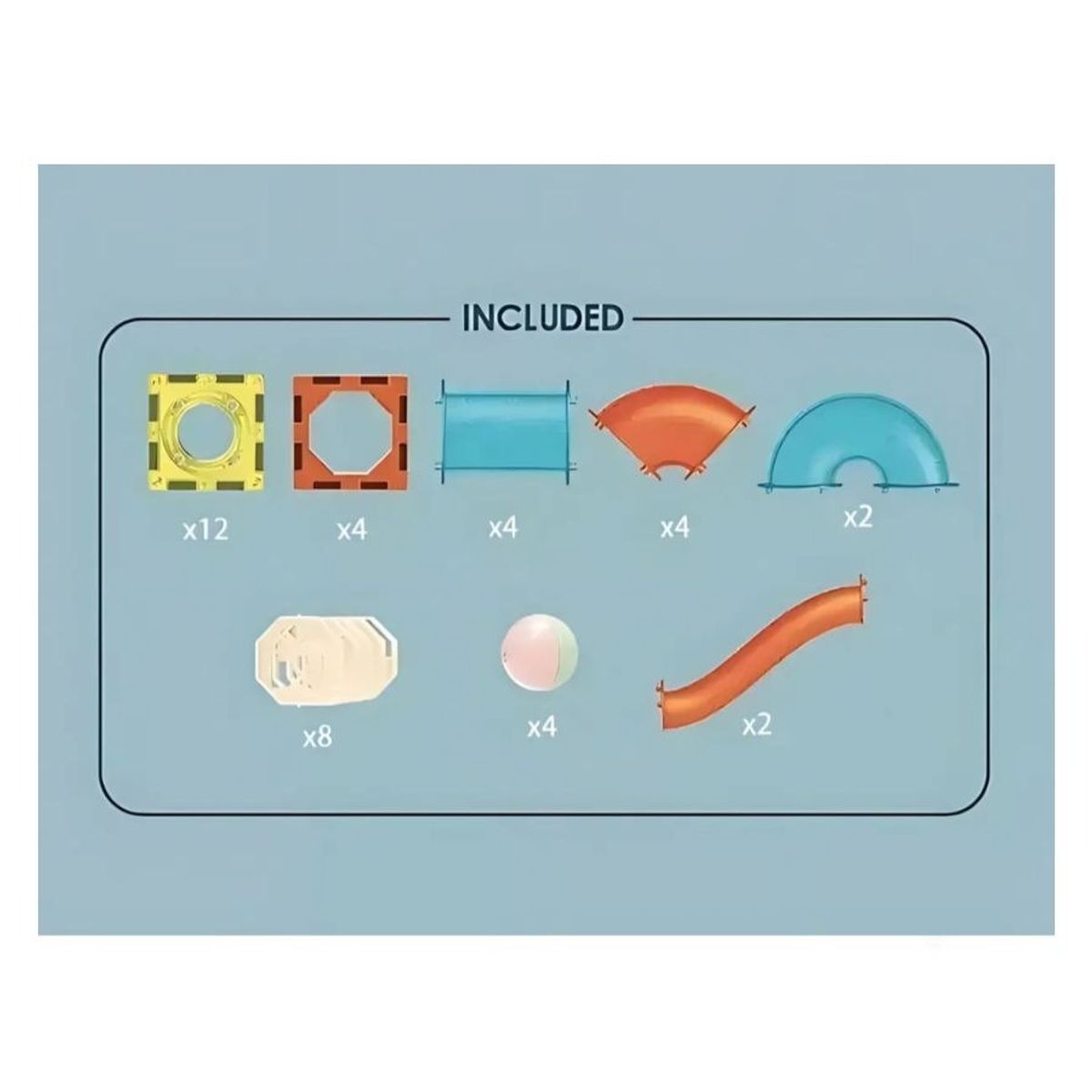 GENERICO - Bloques Magneticos Canicas Con Luz 40 Pzas Iman Juguete
