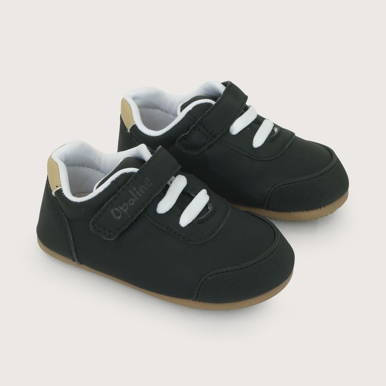 Zapatilla Niño Primeros Pasos Suela Flexible Negro