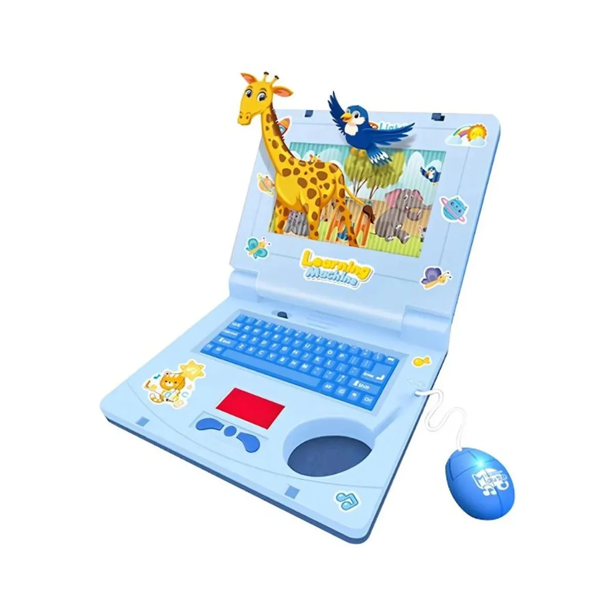 GENERICO - Computador De Juguete Aprendizaje Interactivo Luz Y Sonido Azul