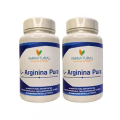 GENERICO - Pack x2 L-Arginina Pura Aminatural 120 Cáps - Óxido Nítrico Natural