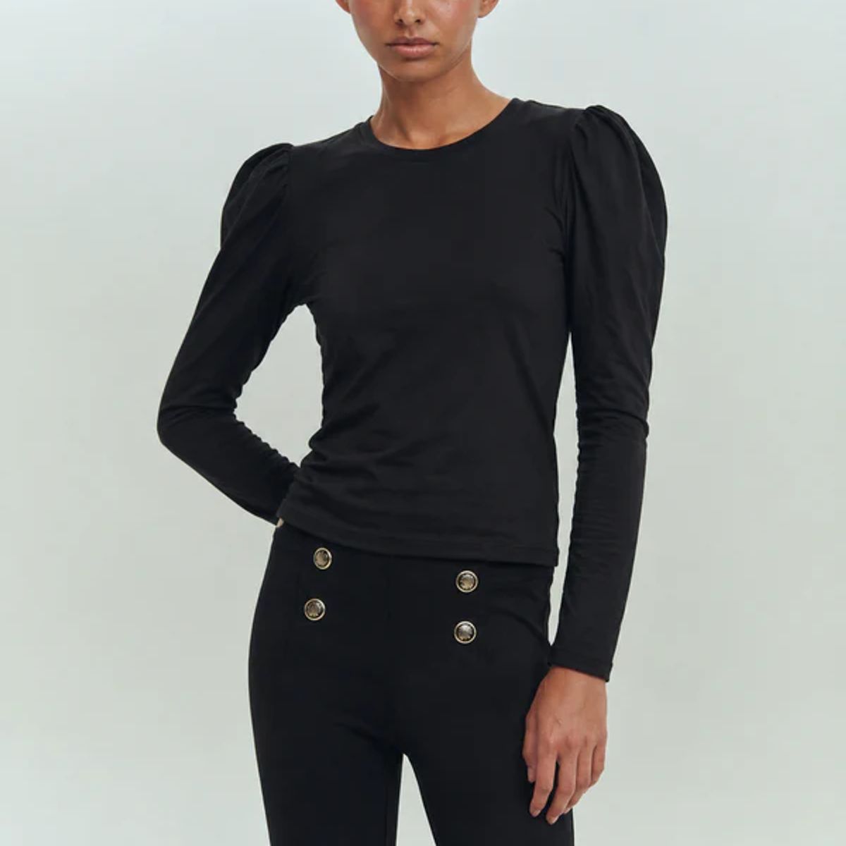 BRICK LONDON - POLERA MUJER CHARLOTTE T-SHIRT BLACK