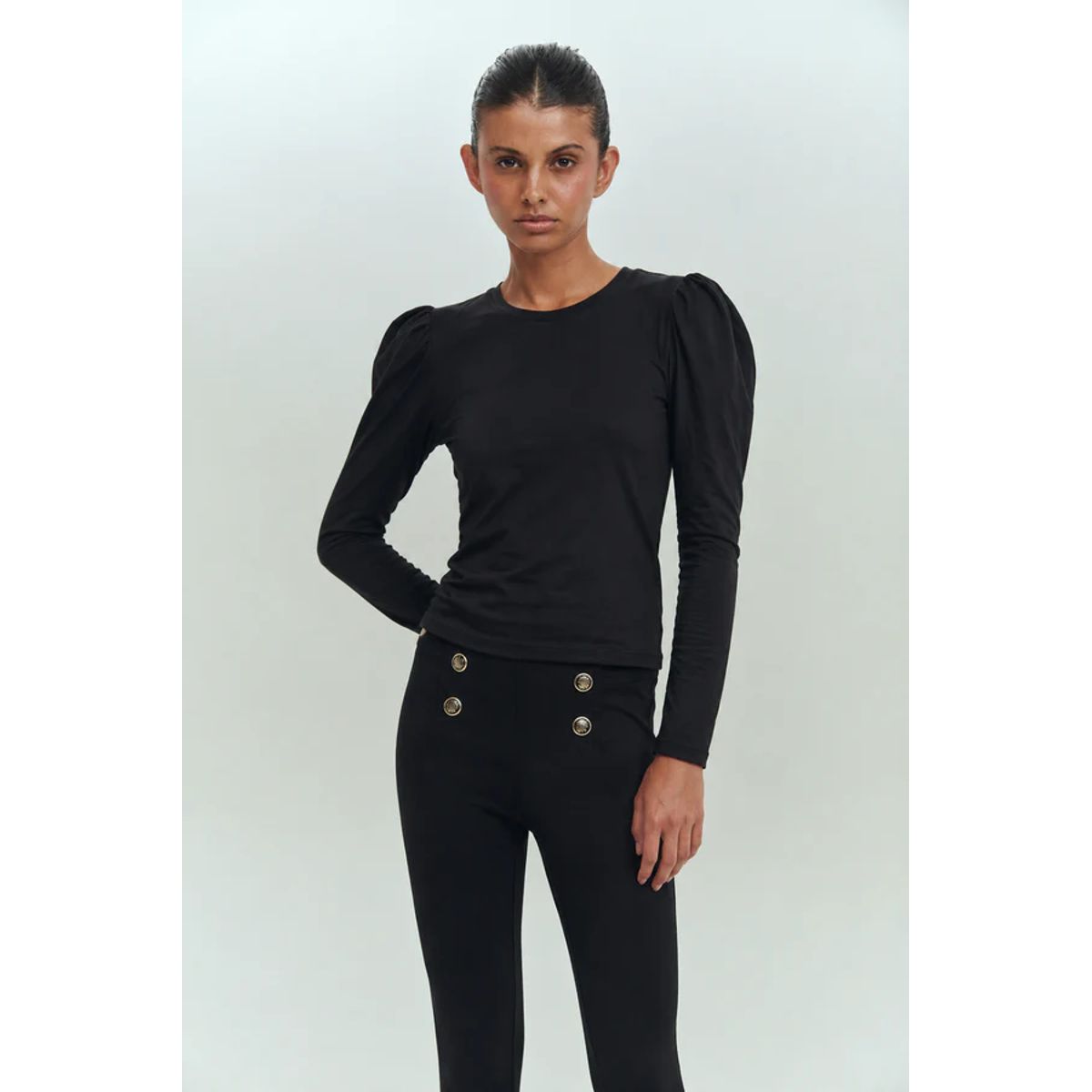 BRICK LONDON - POLERA MUJER CHARLOTTE T-SHIRT BLACK