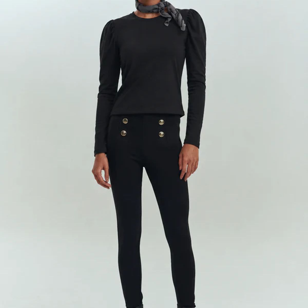 BRICK LONDON - POLERA MUJER CHARLOTTE T-SHIRT BLACK
