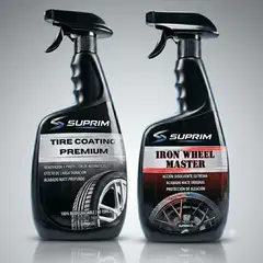 SUPRIM - Kit Premium - Limpiador Llantas + Renovador Neumáticos