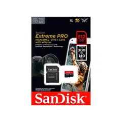 SANDISK - Memoria MicroSD 128GB Extreme Pro U3 V30