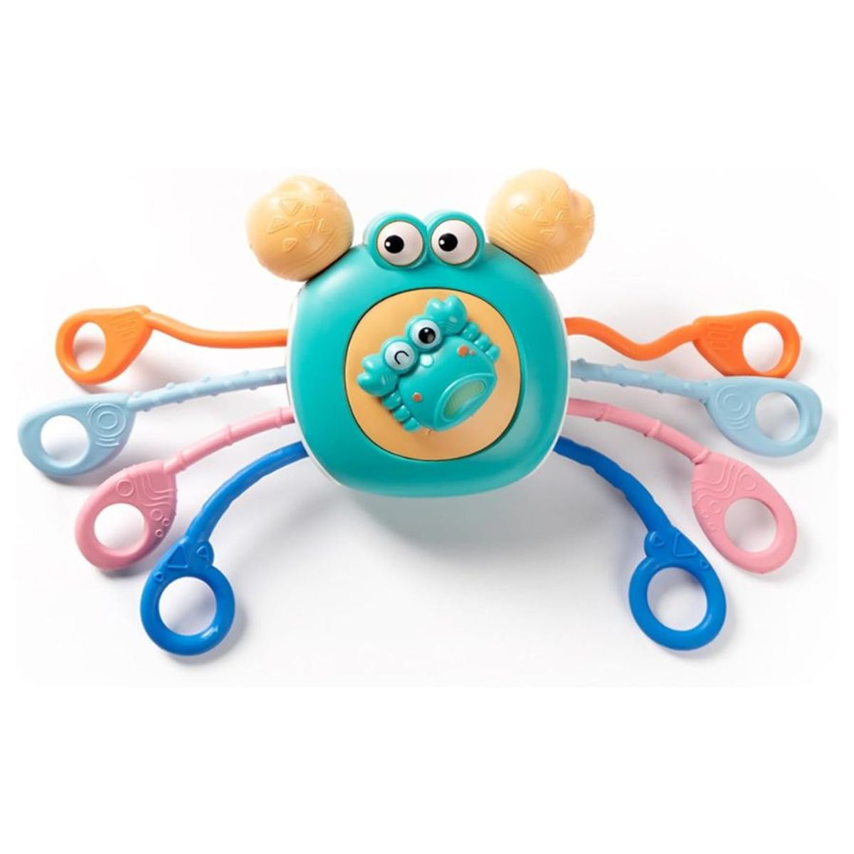 GENERICO - Juguete Sensorial Montessori Bebé Cangrejo Motricidad Fina Azul