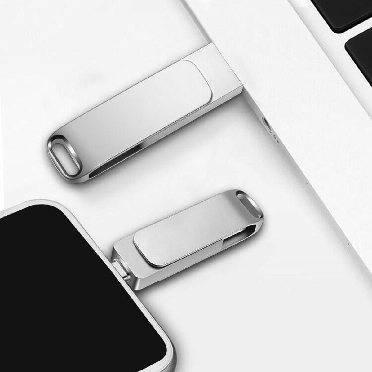 KUULAA - Pendrive 128gb Dual Drive Usb 3.2 Tipo C Compatibles con iPhone 15.16/ Samsung