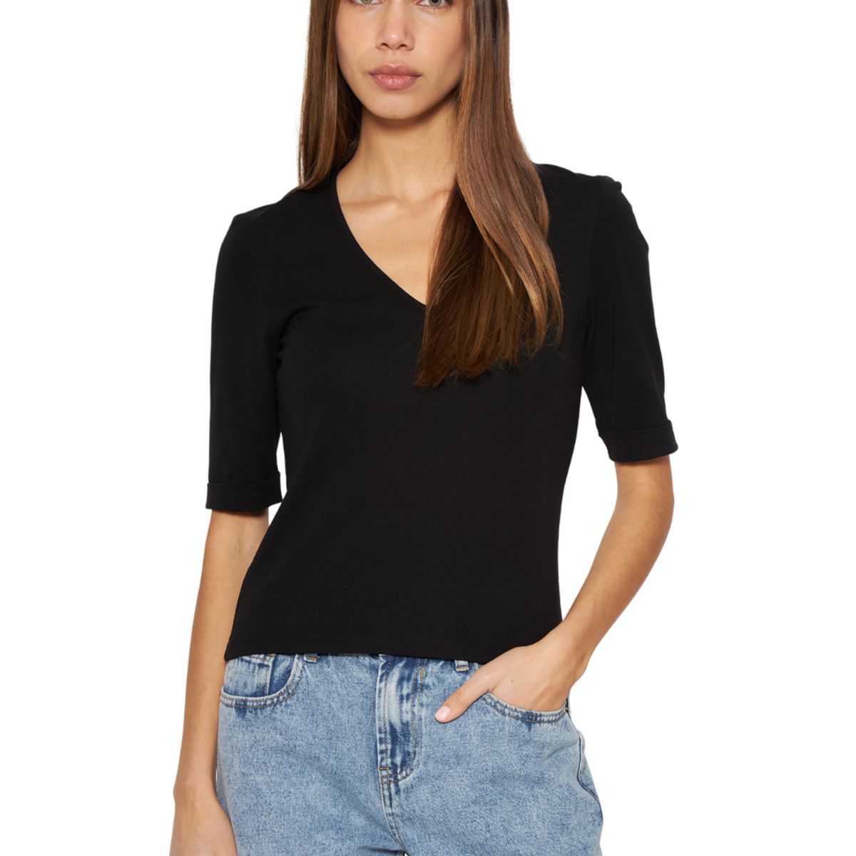 JACINTA TIENDA - Polera Cami negra Jacinta Tienda
