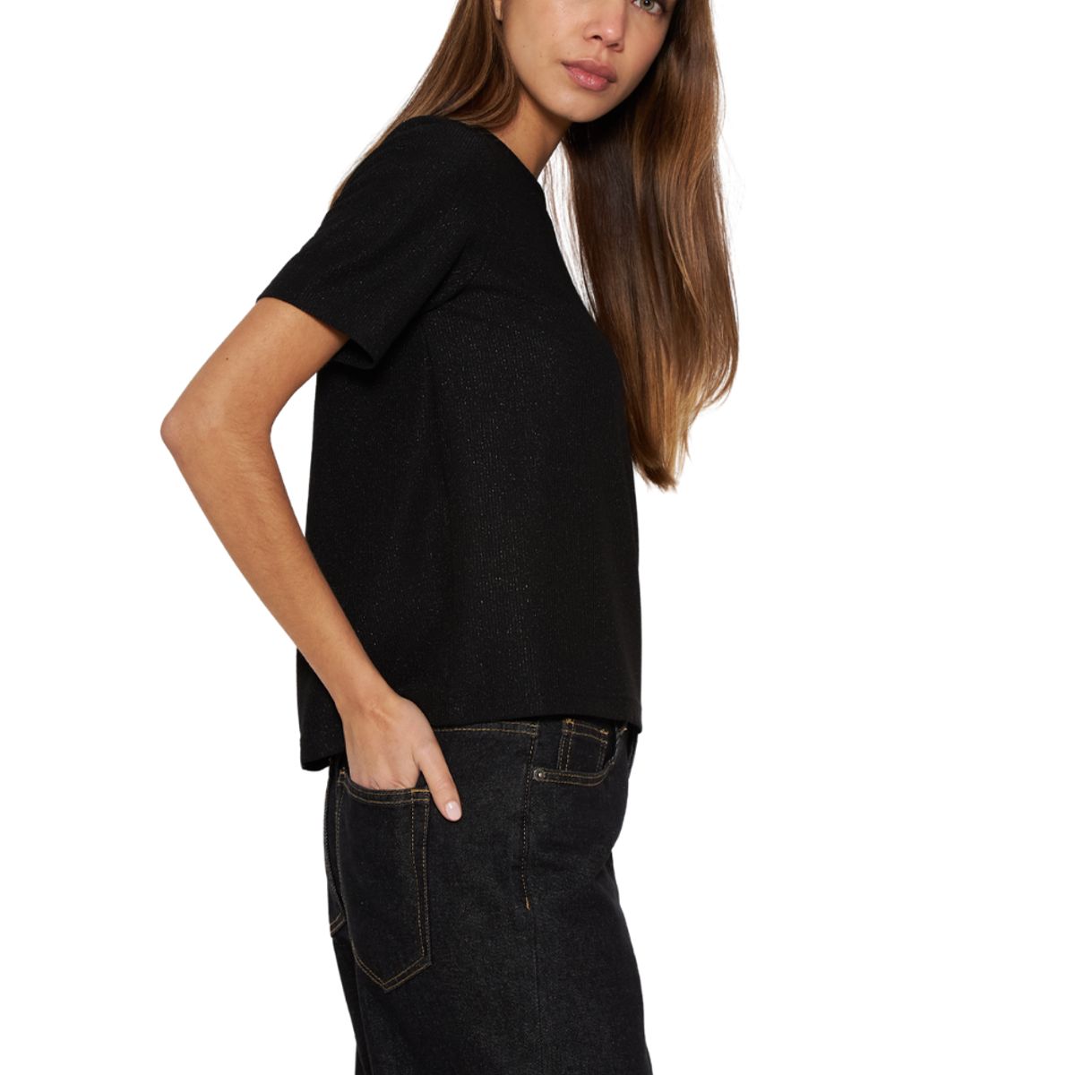 JACINTA TIENDA - Polera Tesa negra Jacinta Tienda