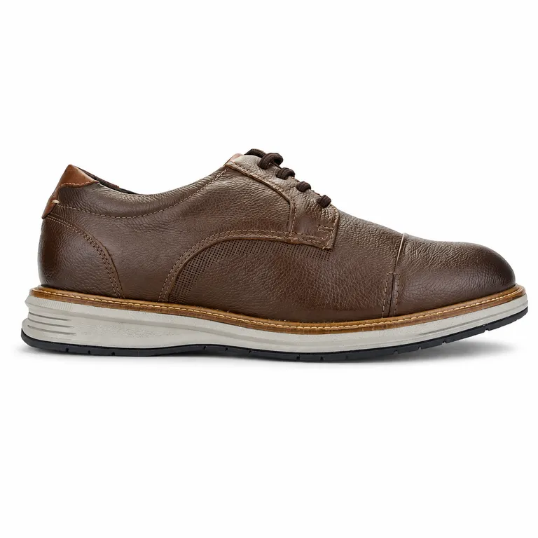 Zapato Café Claro Hombre Casual Austin 5166