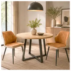 NOVAHUS - Pack 2 Sillas Comedor Brown Café