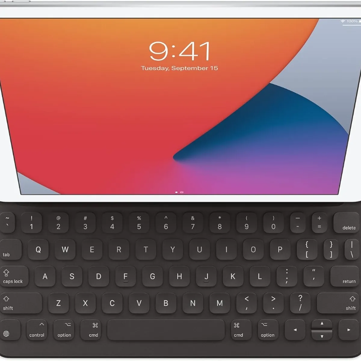APPLE - Apple Smart Keyboard iPad – Teclado Inglés US para iPad 7/8/9 Gen, iPad Air 3 y iPad Pro 10.5”