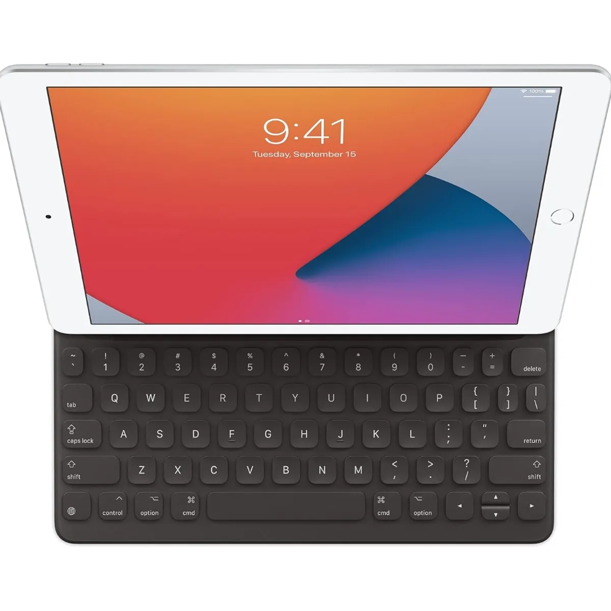 APPLE - Apple Smart Keyboard iPad – Teclado Inglés US para iPad 7/8/9 Gen, iPad Air 3 y iPad Pro 10.5”