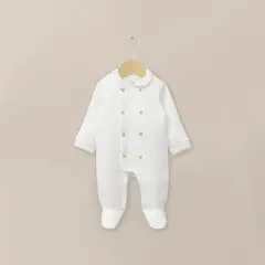 OPALINE - Osito Quilted Blanco Bebé Unisex