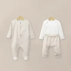 OPALINE - Conjunto 3 Piezas Beige Bebé Unisex