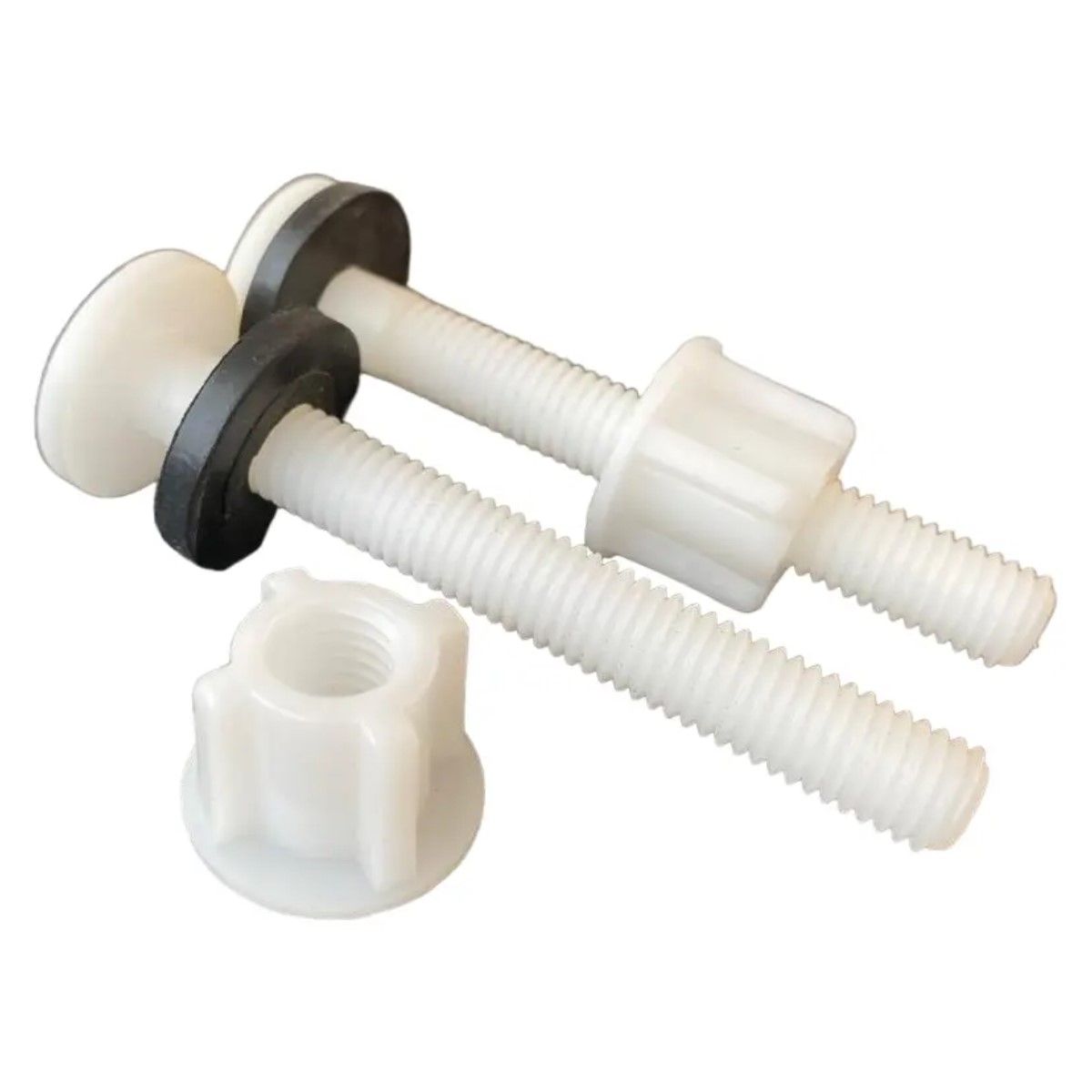 GENERICO - Kit Pernos De Fijacion Plastico Estanque Taza Wc BELUG