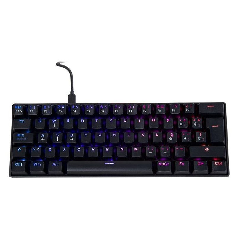 AIWA - Teclado Gamer Mecánico Aiwa Gk100 Luz Led Diseño E