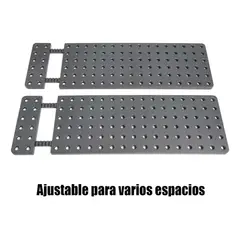 GENERICO - Set de 2 Estante Ajustable de Drenaje Cocina Tipo de Cajón Color Gris oscuro