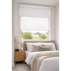 ROLLER - Cortina Doble Blackout Sunscreen 80x200 BLANCA