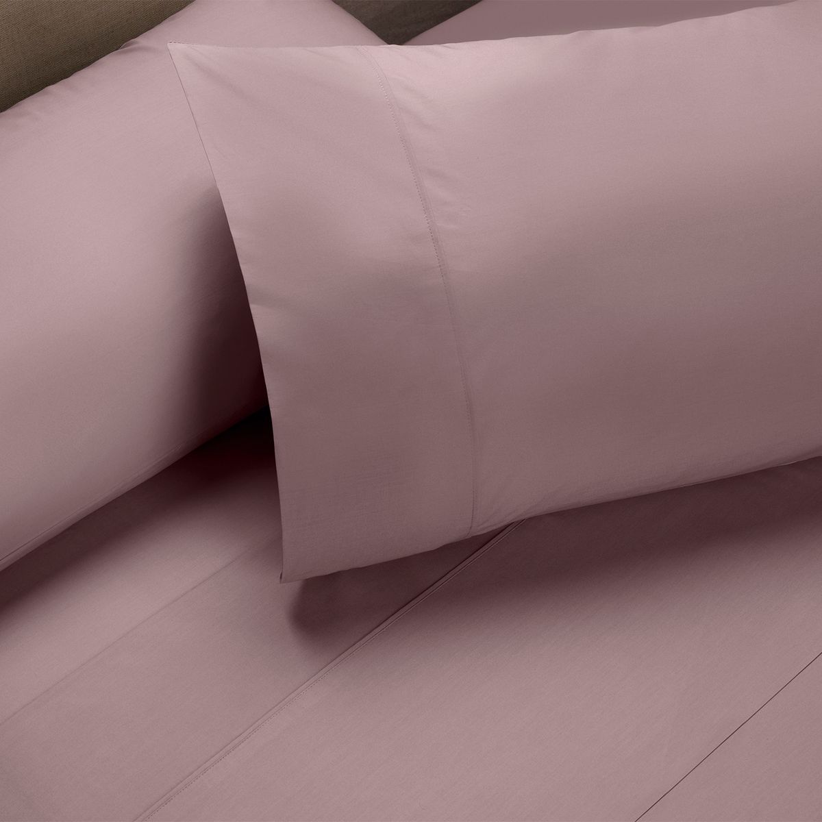 ROSEN - Juego de Sábanas Algodón 200 Hilos Malva Rosen