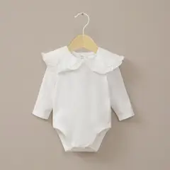 OPALINE - Body Cuello Bobo Blanco Bebé Niña