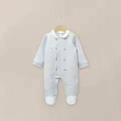 OPALINE - Osito Quilted Celeste Bebé Niño