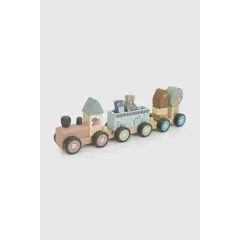 COLLOKY - Juguete de madera tren figuras niño multicolor tu