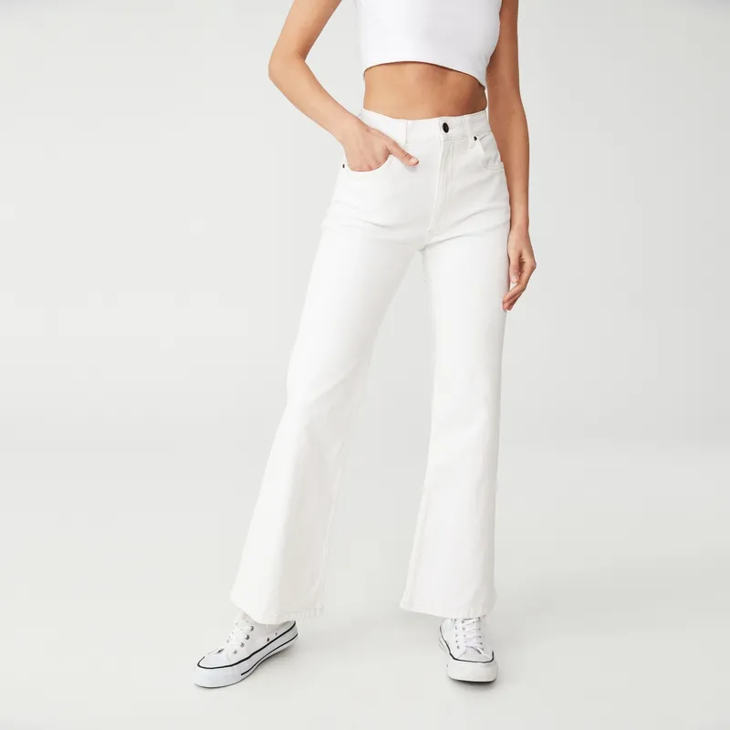 COTTON ON - Cotton On Jeans Flare Tiro Alto Mujer