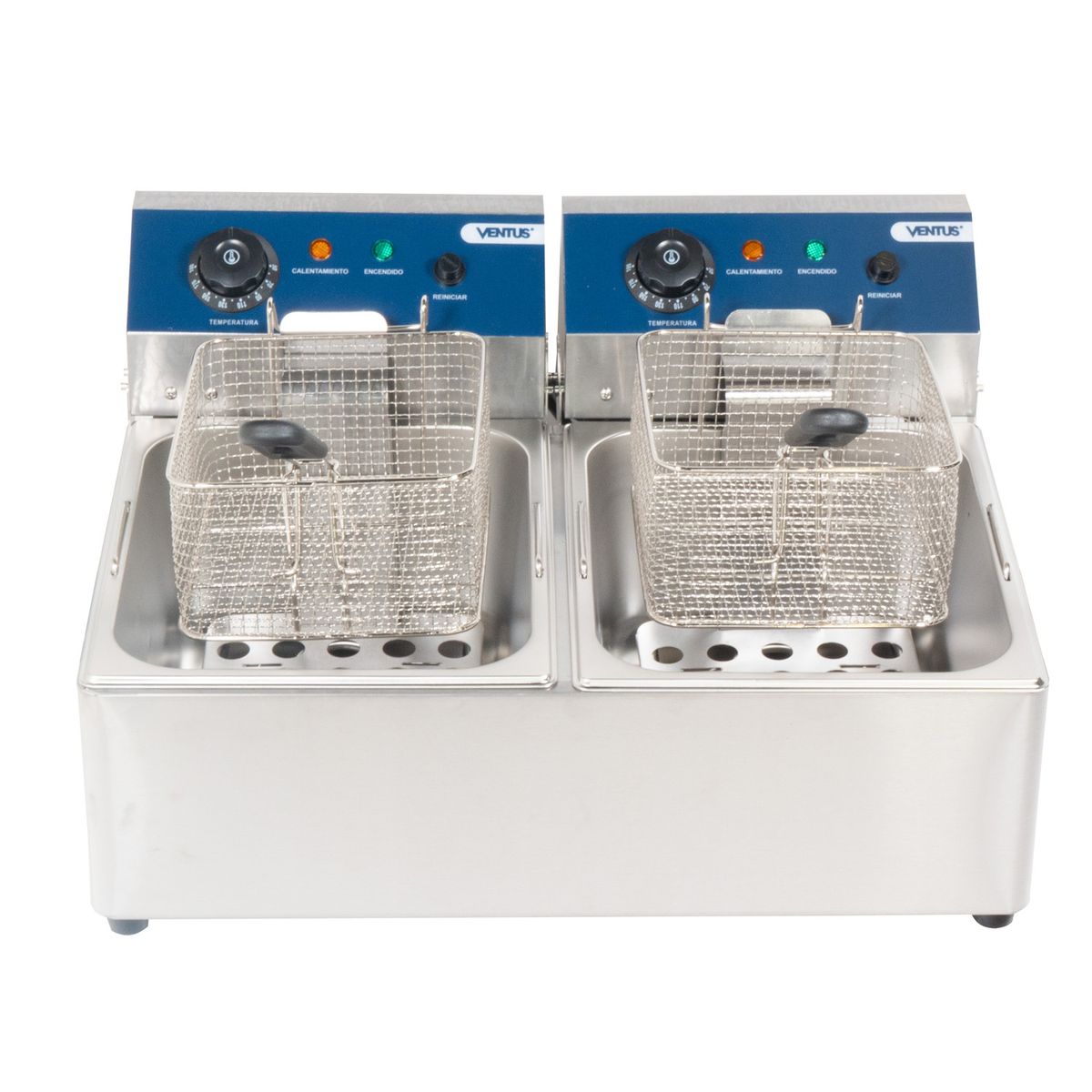 VENTUS - Freidora electrica Ventus 2 dep ECO