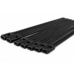 GENERICO - Amarra Plástica Multiusos Nylon Color negro 7 Mm X 350mm 100 Un