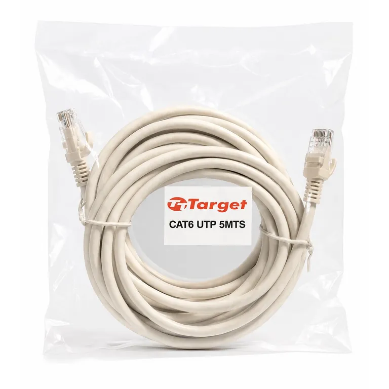 TARGET Cable de Red 5 mts Patch Cord UTP Cat 6