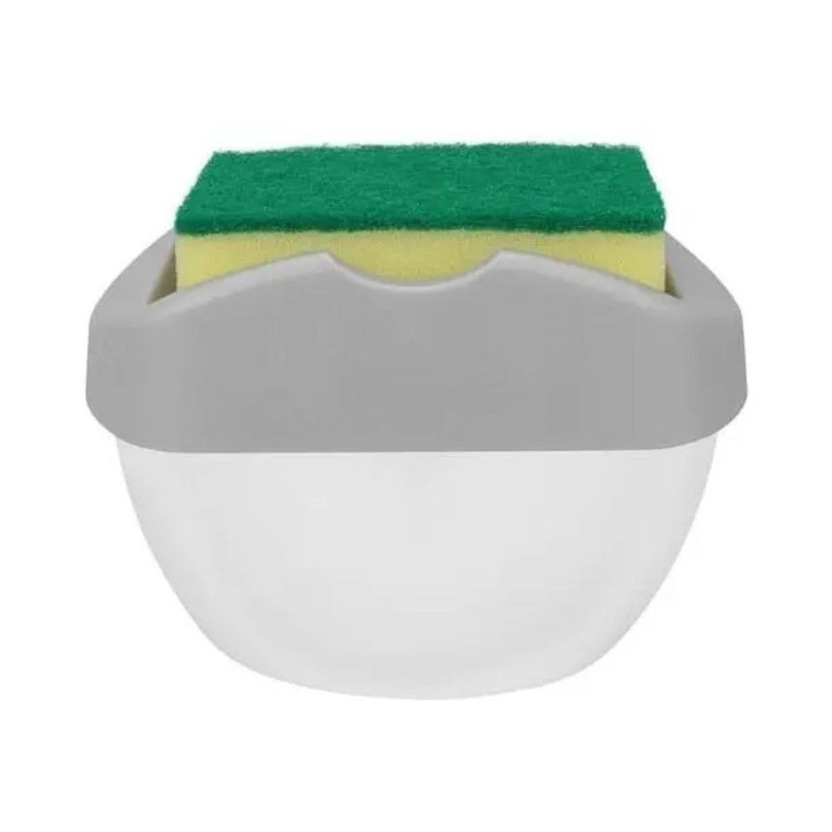 GENERICO - Dispensador De Lavaloza Con Porta Esponja Organizador Cocina Gris