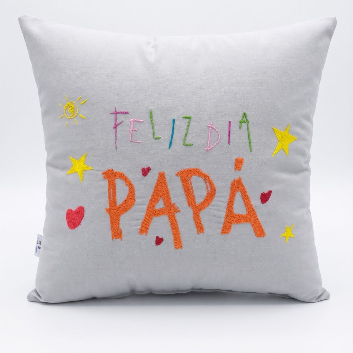 GENERICO - Regalo Día del Padre Cojín Bordado Papá Flork Humor Pregúntale A Tu Mamá