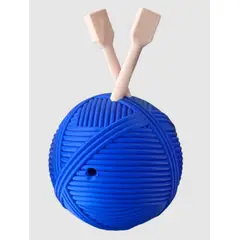 GENERICO - Cuenco Lanero Imantado para Tejido Diseño Ovillo con Agujas