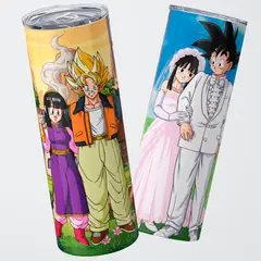 GENERICO - Mug Termo 600 ml - Dragon Ball Goku y Milk Historia de Amor