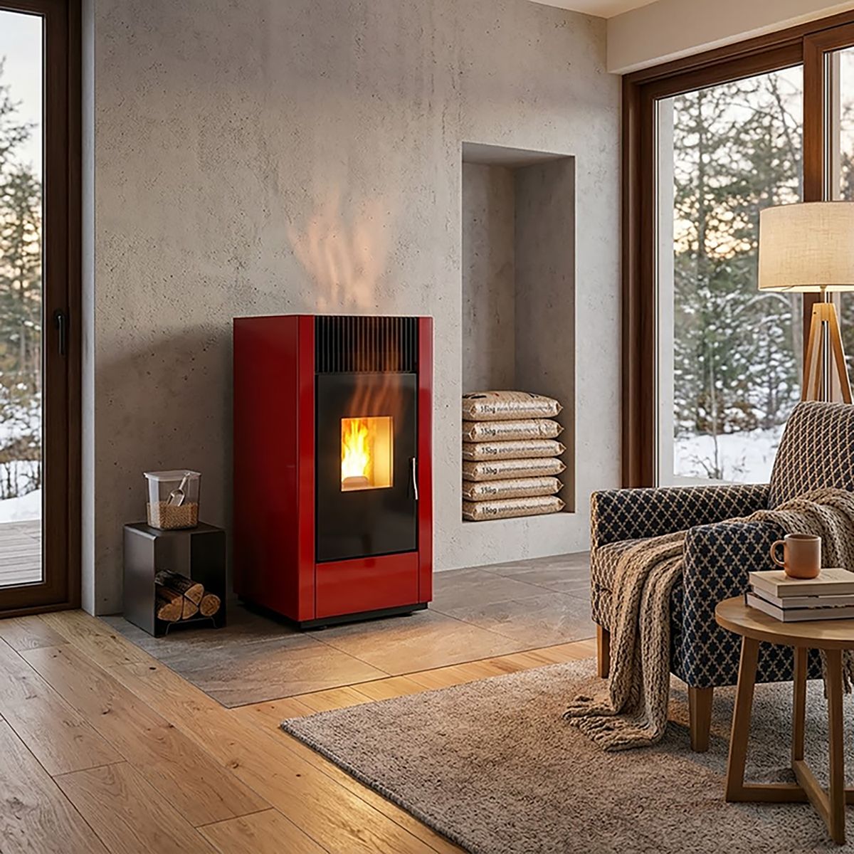 Estufa a Pellet Anwo Thermasis Astra 8 Kw, marca THERMASIS - Foto 2