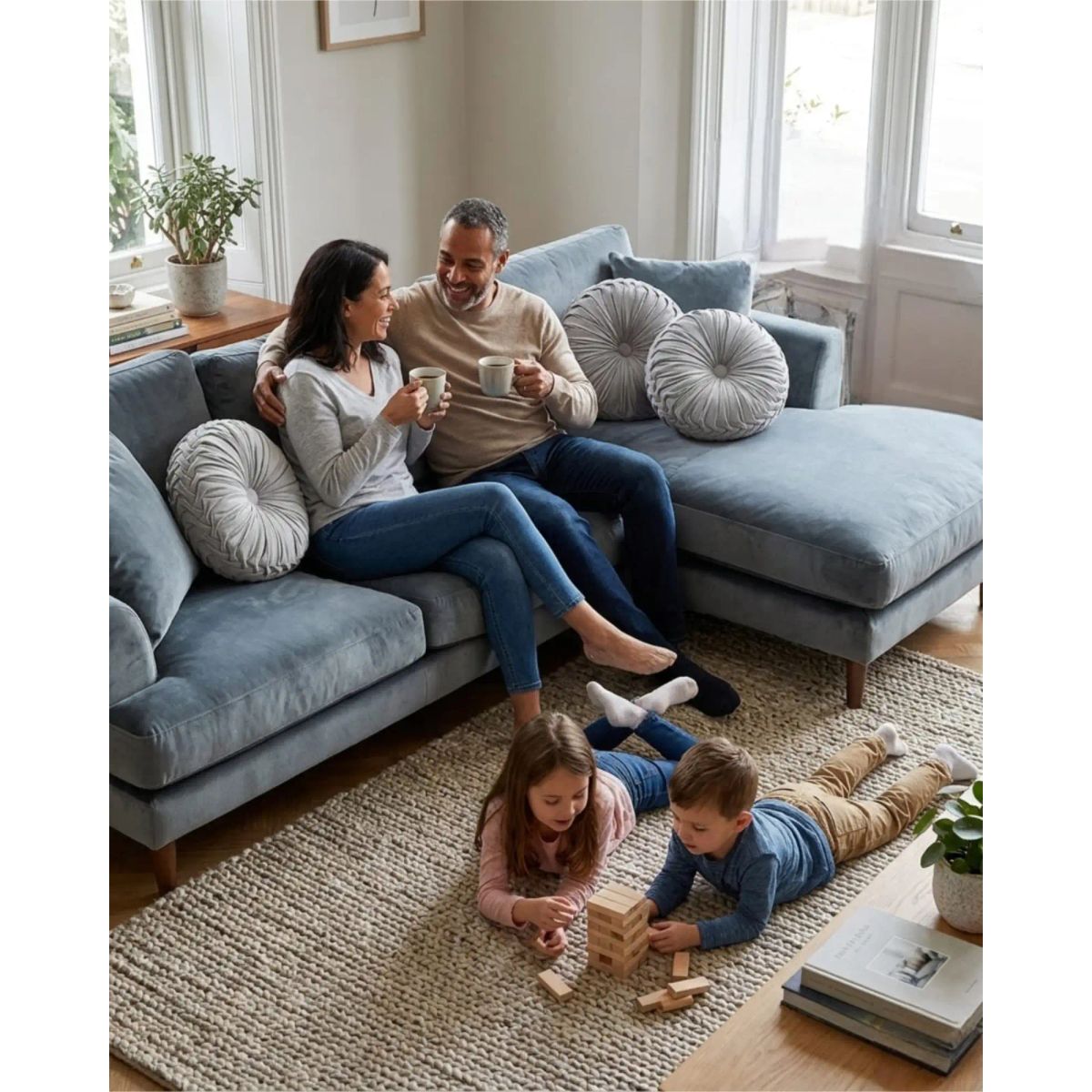 GENERICO - Set De 4 Cojines Rueda Terciopelo Redondo Sofa Decorativo
