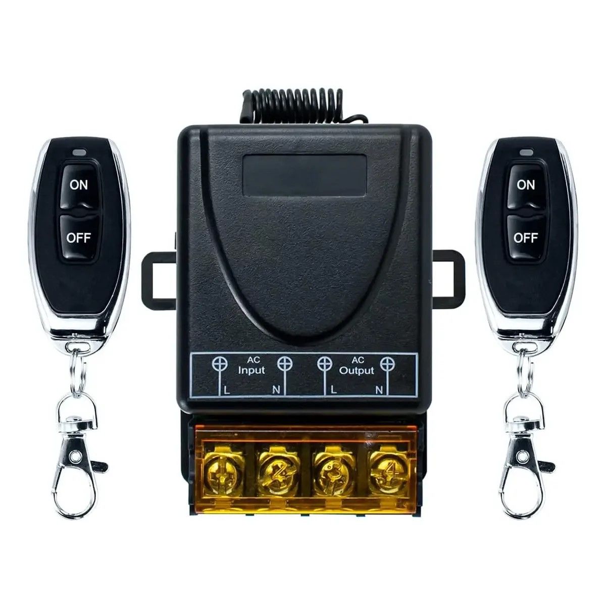GENERICO - Módulo Interruptor Relé 220v 30a 433mhz + 2 Control Remotos BELUG
