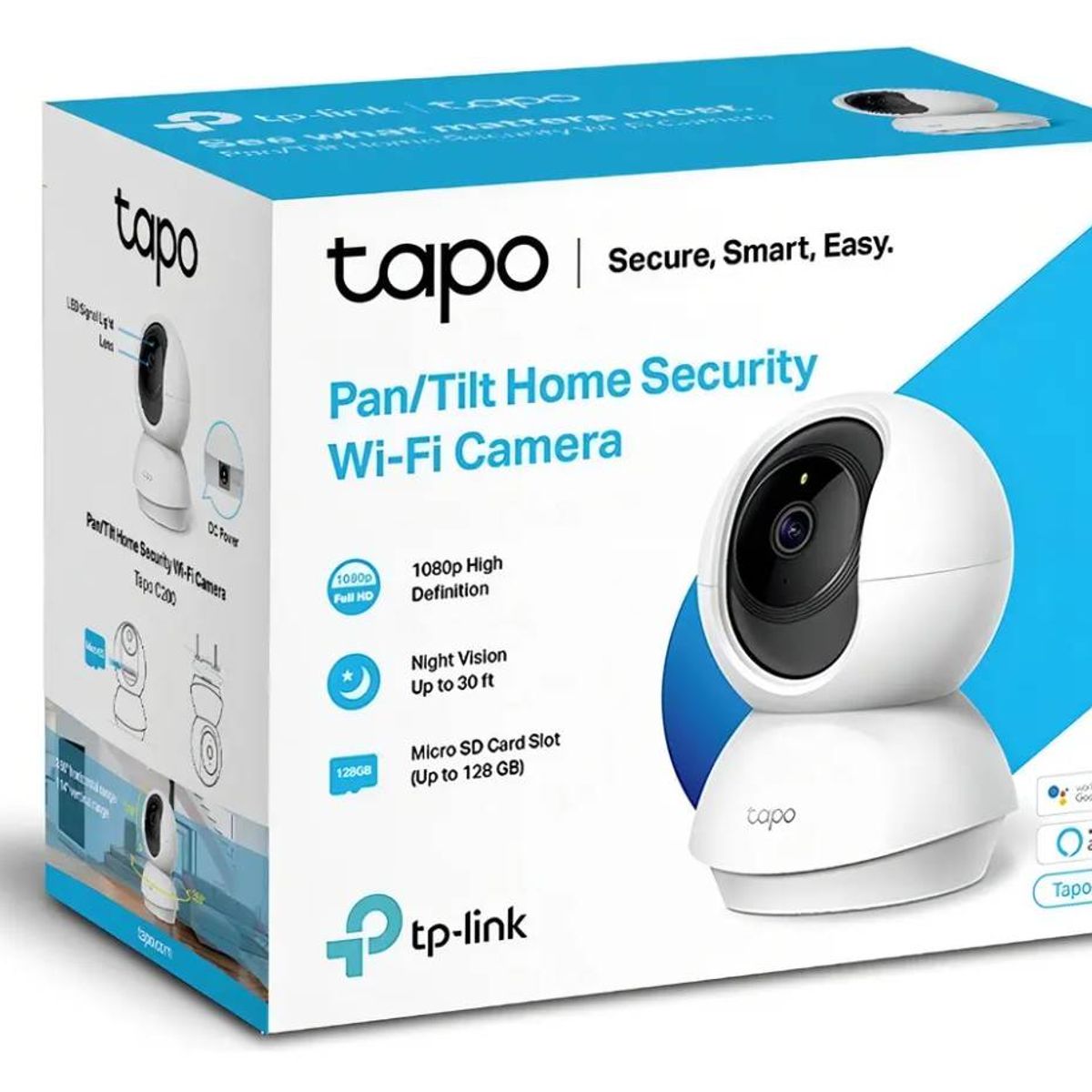 TP LINK - Cámara Ip Seguridad Tplink Tapo C200 Wifi Audio Movimiento