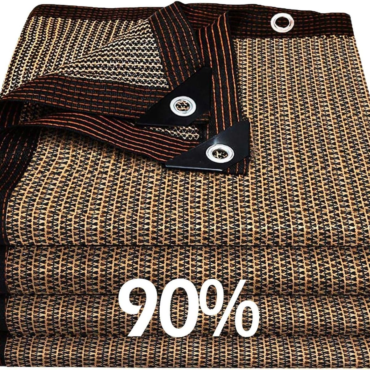 TSKY CHILE SHOPPING - Malla Sombra de Raschel Reforzada para Exteriores 3x4 Metros -Sombreado 90% y Bloqueo UV 95%