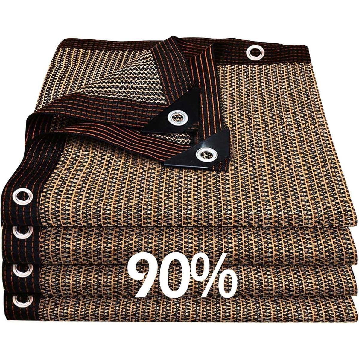 TSKY CHILE SHOPPING - Malla Sombra de Raschel Reforzada para Exteriores 3x4 Metros -Sombreado 90% y Bloqueo UV 95%