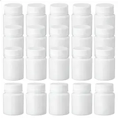KUANGYE - Botellas Plásticas 40ml Con Tapa 100 Unidades
