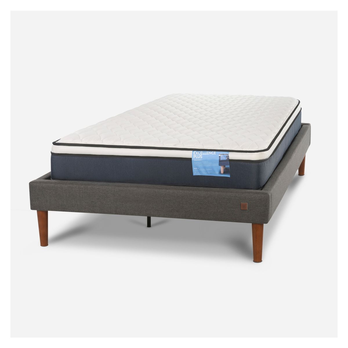 CIC - Cama Europea Curve Excellence Plus 1.5 Plazas X 2.16Mt Cic