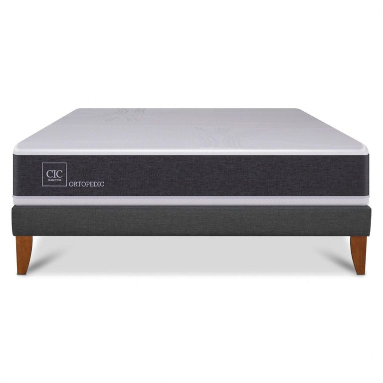 CIC Cama Europea Box New Ortopedic 1.5 Plazas