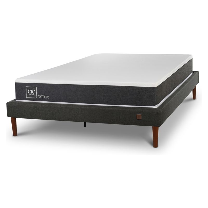 CIC - Cama Europea Curve New Ortopedic 1.5 Plazas X 2.16Mt Cic