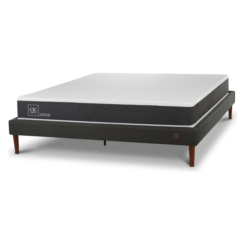 CIC - Cama Europea Curve New Ortopedic 2 Plazas X 2.16Mt Base Normal Cic