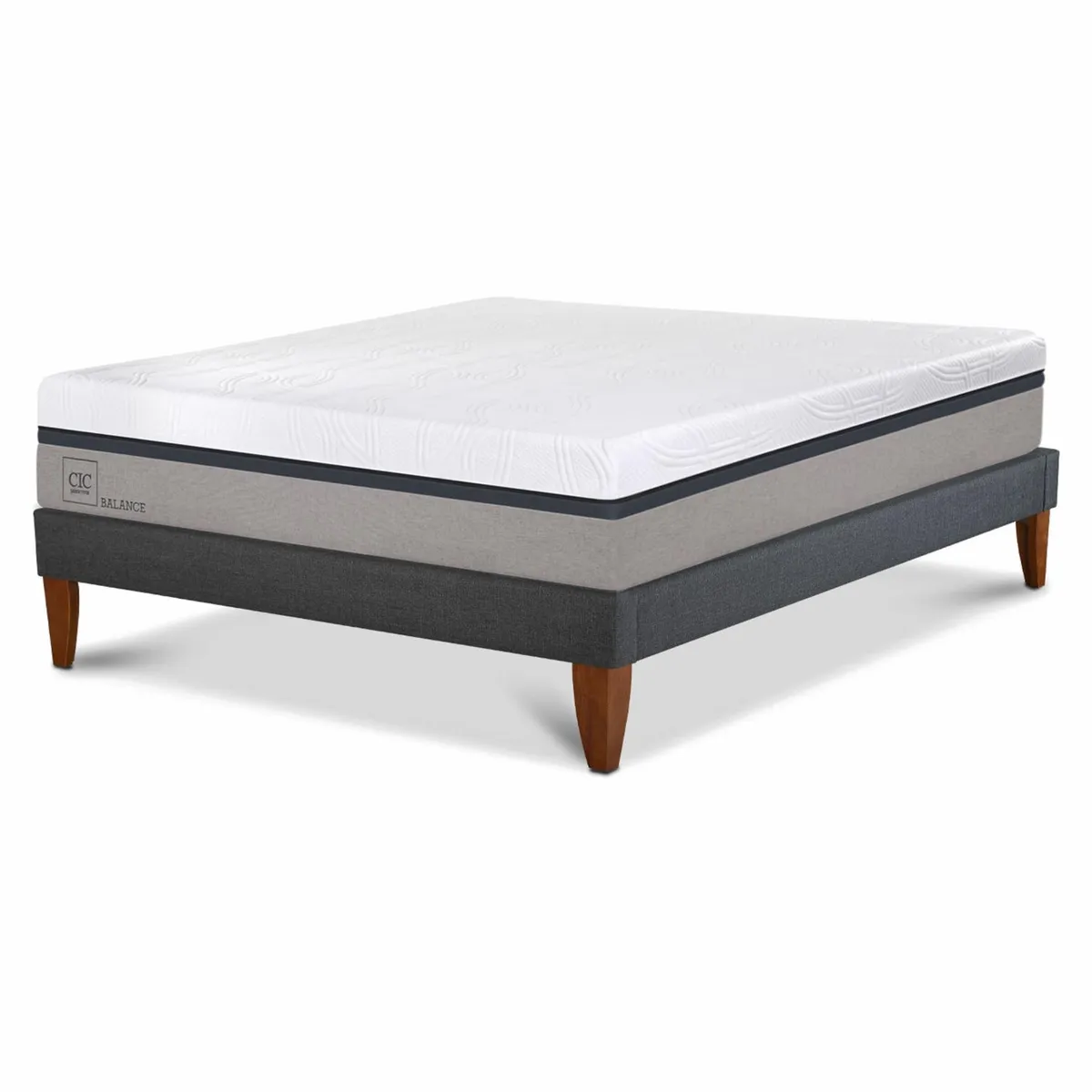 CIC - Cama Europea Box BalanCama Europea 2 Plazas Cic