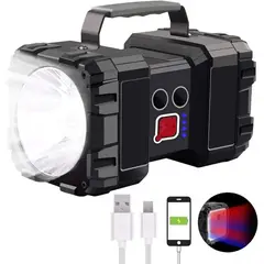 KUANGYE - Super Potente Recargable De 40w Linterna De Reflector