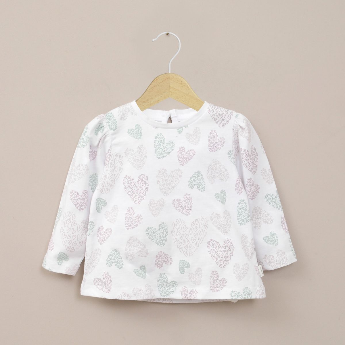 OPALINE - Polera Estampada Blanca Infant Niña